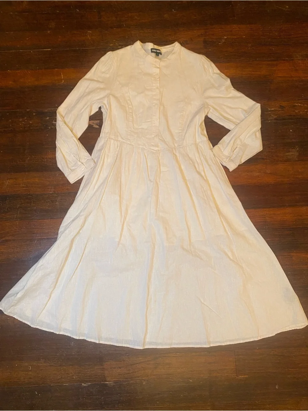 EUC Lively Ghosts Ritual Coven(?) Long Sleeve Victorian Style Button Front Dress